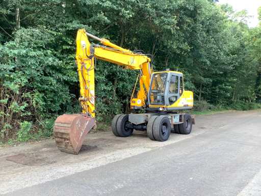 1997 JCB JS130W Banden graafmachine