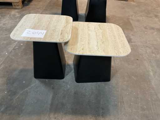 Masa de cafea Baru Travetin-Look Housecraft living (2x)