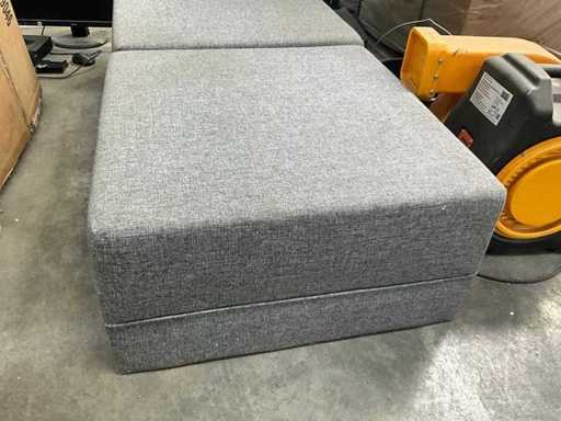 Stoffen poefs (2x)