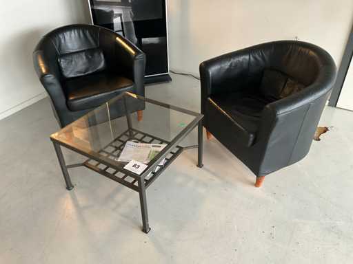 Zetel (2x) + salontafel