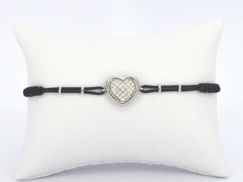 Bracelet Cœur Or avec Diamants