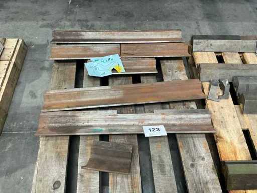 Cutting knife set for sheet metal shears