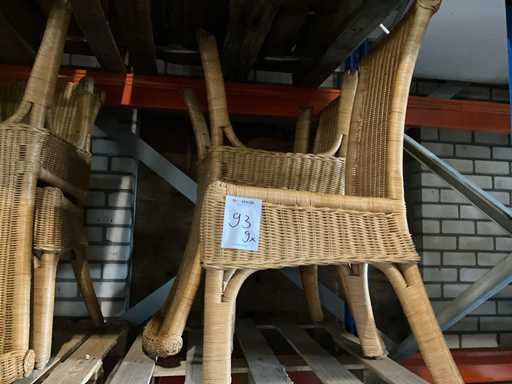 Eetkamerstoel Rotan (9x)