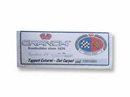 Cranchi Turchese 24 Cockpit Antidérapant Tapis Bleu - 33971690