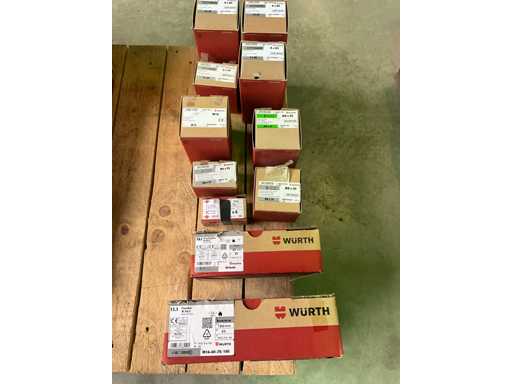 Würth Batch various screws (10 boxes)