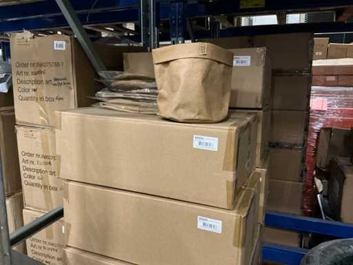 Partij Sizo paper bag lederlook Naturel 20 cm (360x)