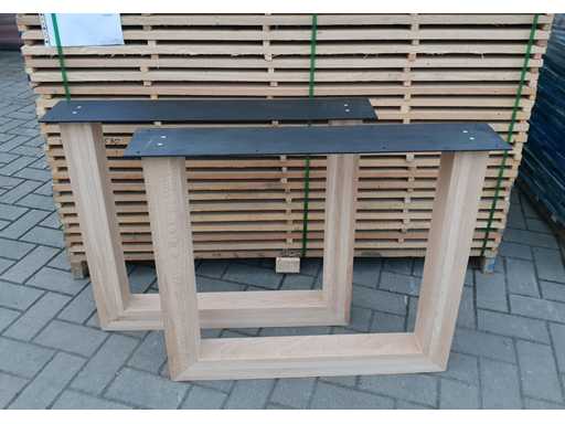 2x Cadru în U din lemn 80x80