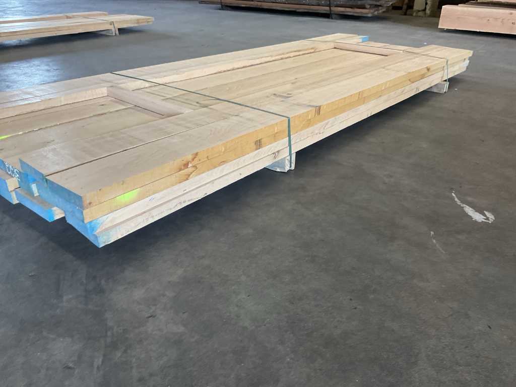 European oak planks pre-planed approx. 0.4 m³