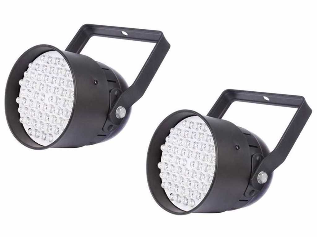 HQ Power - HQLE10022 - Lampă disco Mini UV-LED (3x)