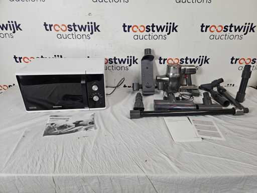 Dreame T30 - Steelstofzuiger - Zakloos - Draadloos + Samsung MS23K3614AW Wit Solo-magnetron Aanrecht 23 l 800 W