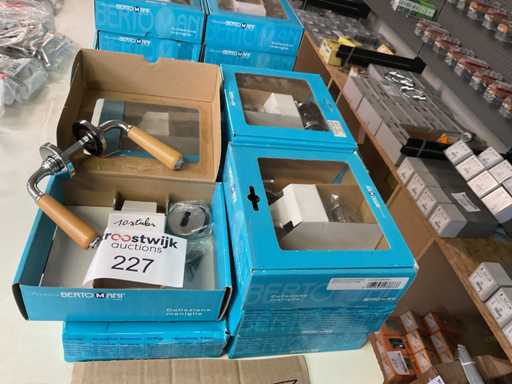 10 x deurklinken messing