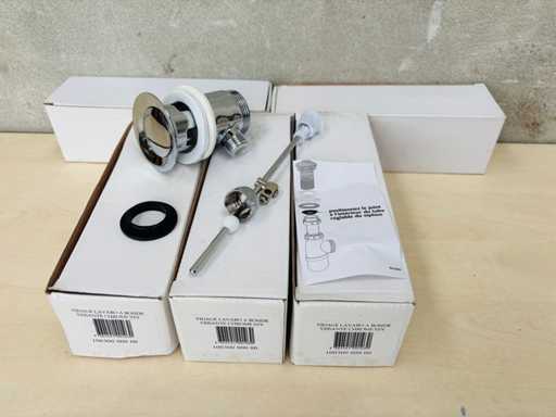 VALENTIN (x5) Gootsteenafvoer met chroomschroefafvoer