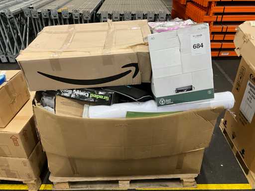 Palette avec marchandises retournées