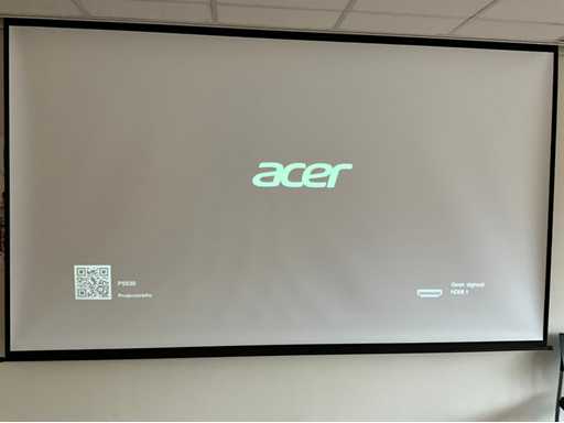 Acer Beamers met elektrisch projectie scherm