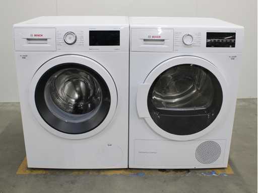 Série Bosch|6 VarioPerfect EcoSilence Drive Machine à laver & Série Bosch|6 Sèche-linge autonettoyante à condensateur