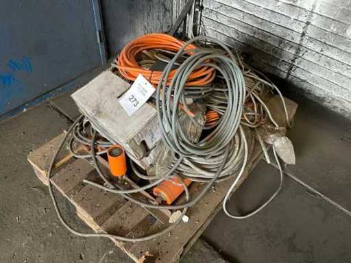 Residui di cavi su pallet