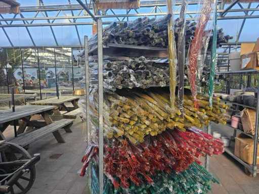 Grande lotto di rami decorativi - circa 1000 fasci - 110 cm