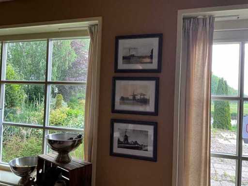 Framed wall decoration (3x)