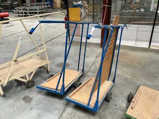Set of 2 panel trolleys