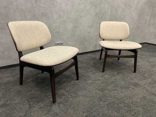 2x Satelliet - design fauteuil - beige
