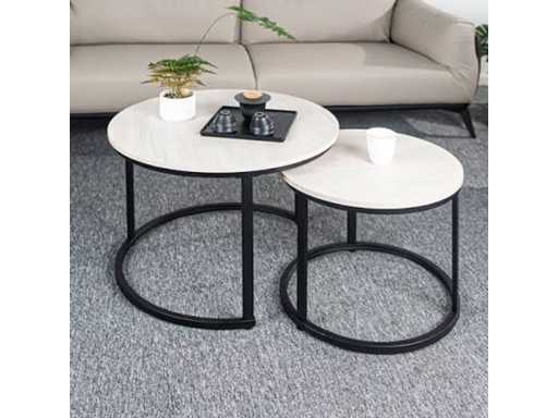 2-in-1 Nesting Coffee Table Set