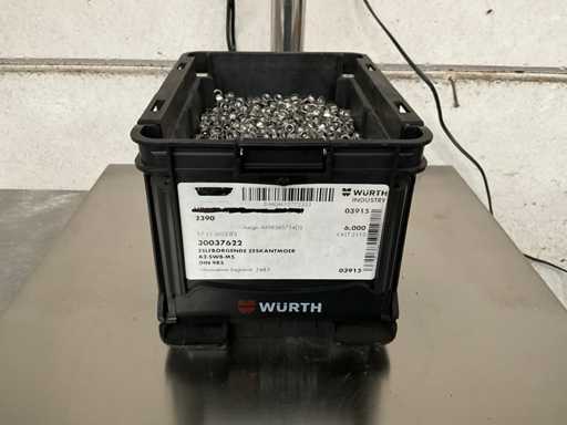 Würth 6.65 kg Self-locking hex nut M5 in stackable container