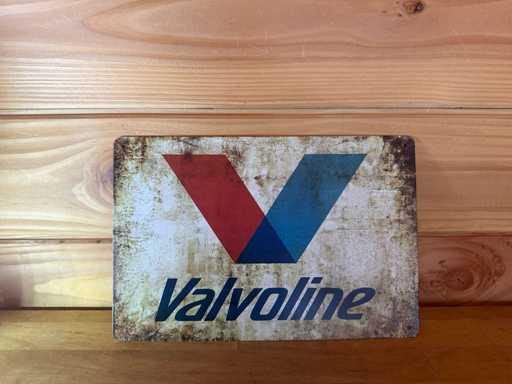 Metalen reclame bord
