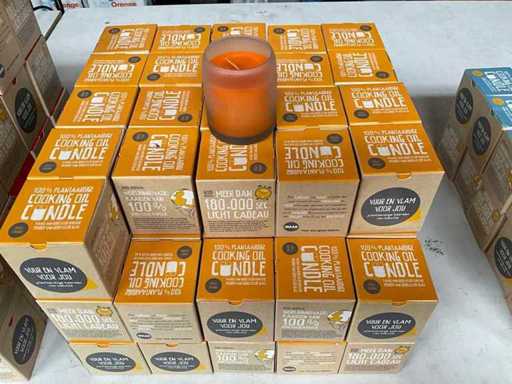Fair Trade 100% Plantaardige kaars ‘Spicy Orange’ van bak olie (71x)