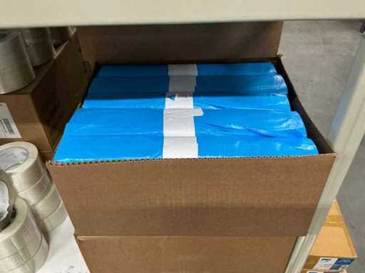 Partia worków na śmieci 80x110cm niebieski (100x)