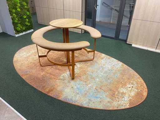 +Halle Picnic - design barset met vloerkleed - koper