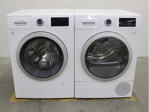 Bosch Serie|6 i-Dos EcoSilence Drive Wasmachine & Bosch Serie|6 SelfCleaning Condenser Wasdroger