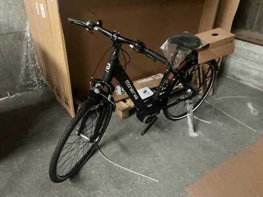 Bicicletă electrică neagră Minerva Estrel Comfort de 28" (3x)