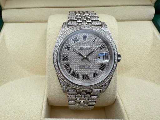 Rolex Datejust 41 | 126300 | Roman | Complet "ICED" cu diamante naturale | Jubilee