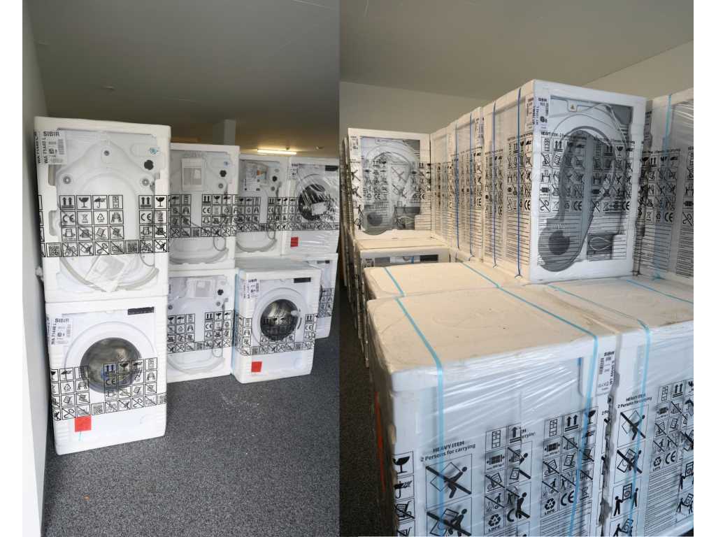 Inventory clearance of new washing machines and tumble dryers