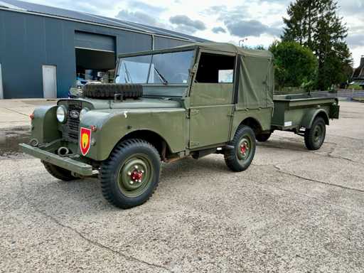 Land Rover 1955 Birmingham Série 1 - 80 pouces avec remorque d’origine