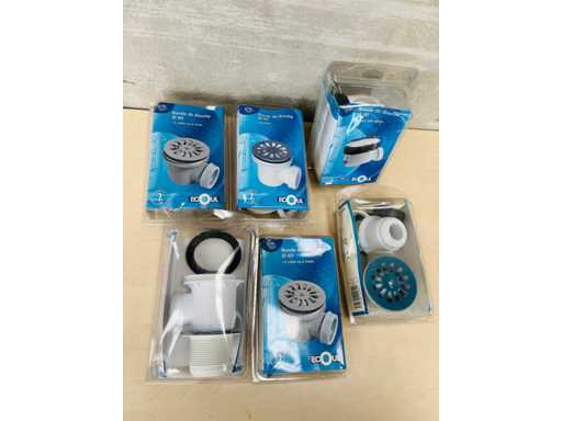 ECOUL (x6) - Verschillende doucheafvoeren - te lijmen of vastgeschroefd