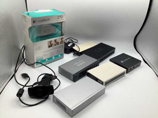 Diverse switches en webcams (8x)