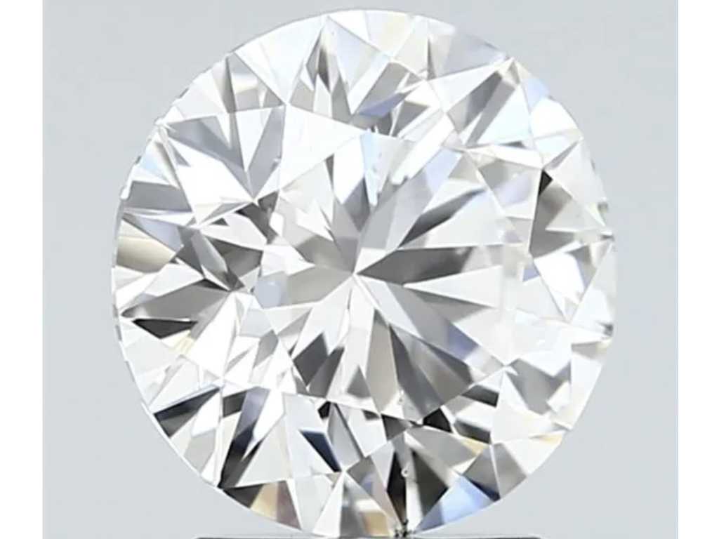 Diamant - circa 3.00 karaat diamant (gecertificeerd)
