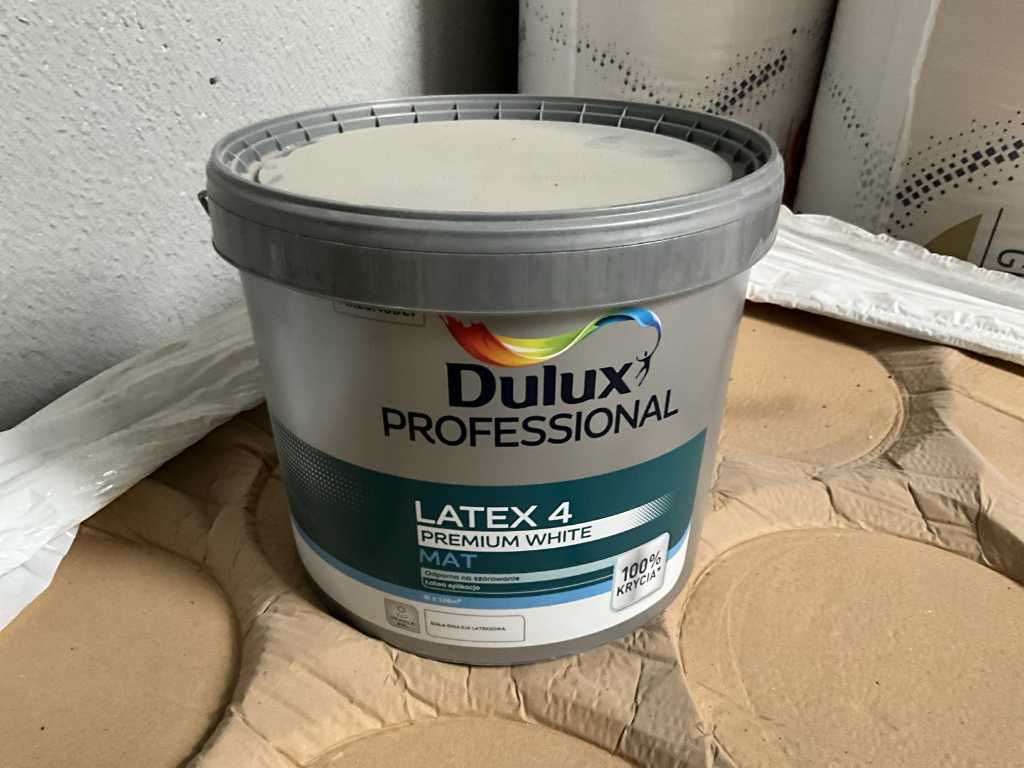 Environ 42 seaux de peinture DULUX PROF. LATEX 4