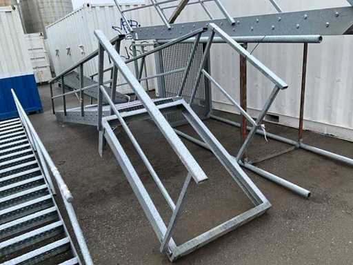 Escalier de palier fixe 16 marches