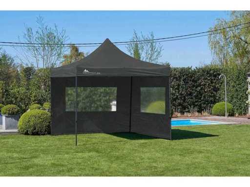 Tente de fête 3x3m - Anthracite - VOUWTENT.EU