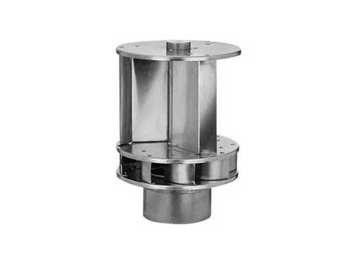 Anjo - Ventilatore per tetto Savonius 150mm alluminio