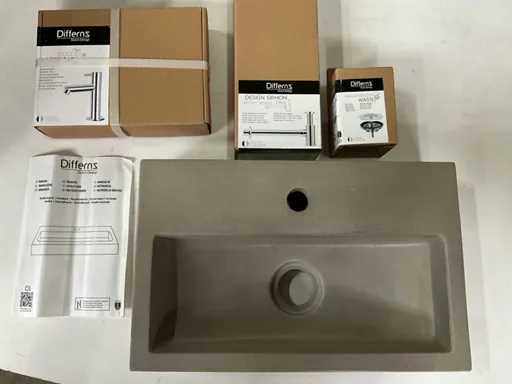 Differnz Ethan toiletfontein, wasbak beton, kompleet
