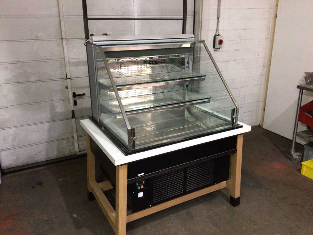 Kühlvitrine mit Glastablaren