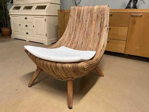 Fauteuil en osier
