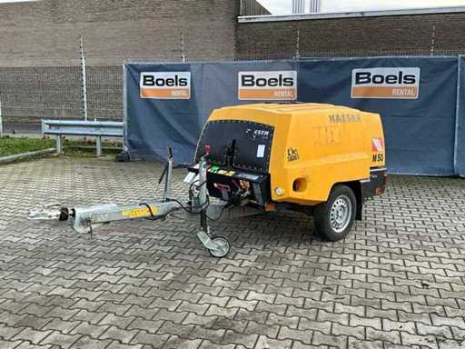 2014 Kaeser M50PE Luchtcompressor aanhangwagen