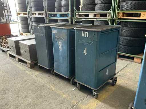 Gedore Gereedschapswagens (3x)