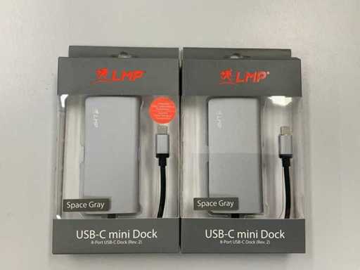 LMP 8-Port USB-C mini Dock Space Gray (2x)