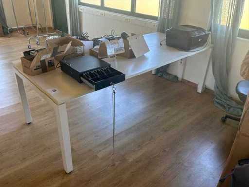 Payment terminal, modem, printer, 2 ticket printers, cash drawer