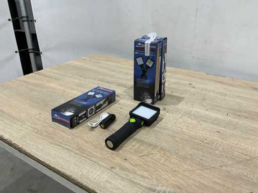 Lumière de travail rechargeable (3x)